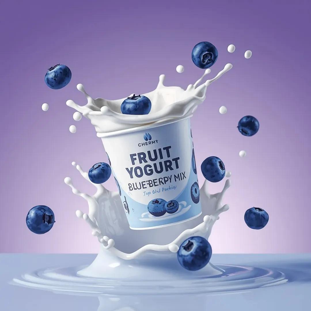 High-End Commercial Yogurt Product Photography Prompt 2