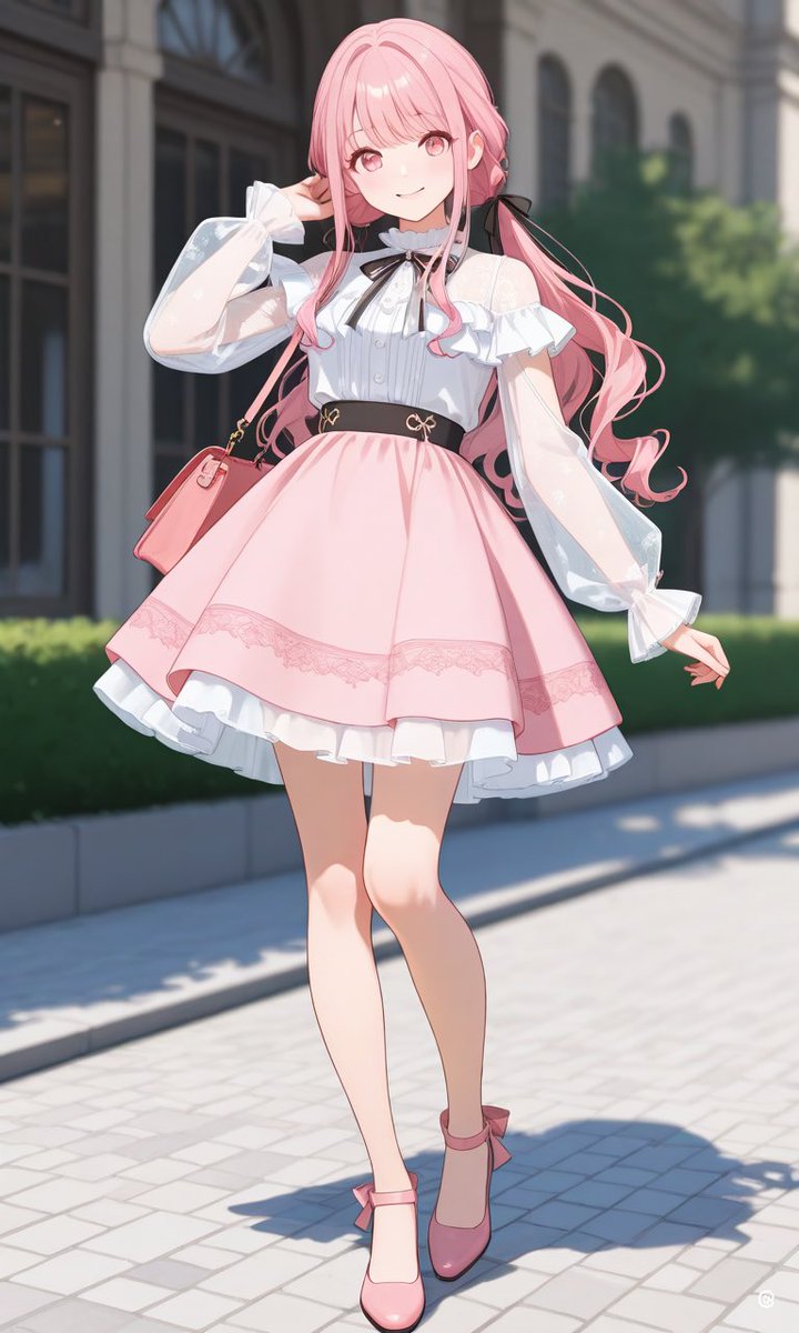 Cute Ribbon Coordinate Fashion Prompt 1