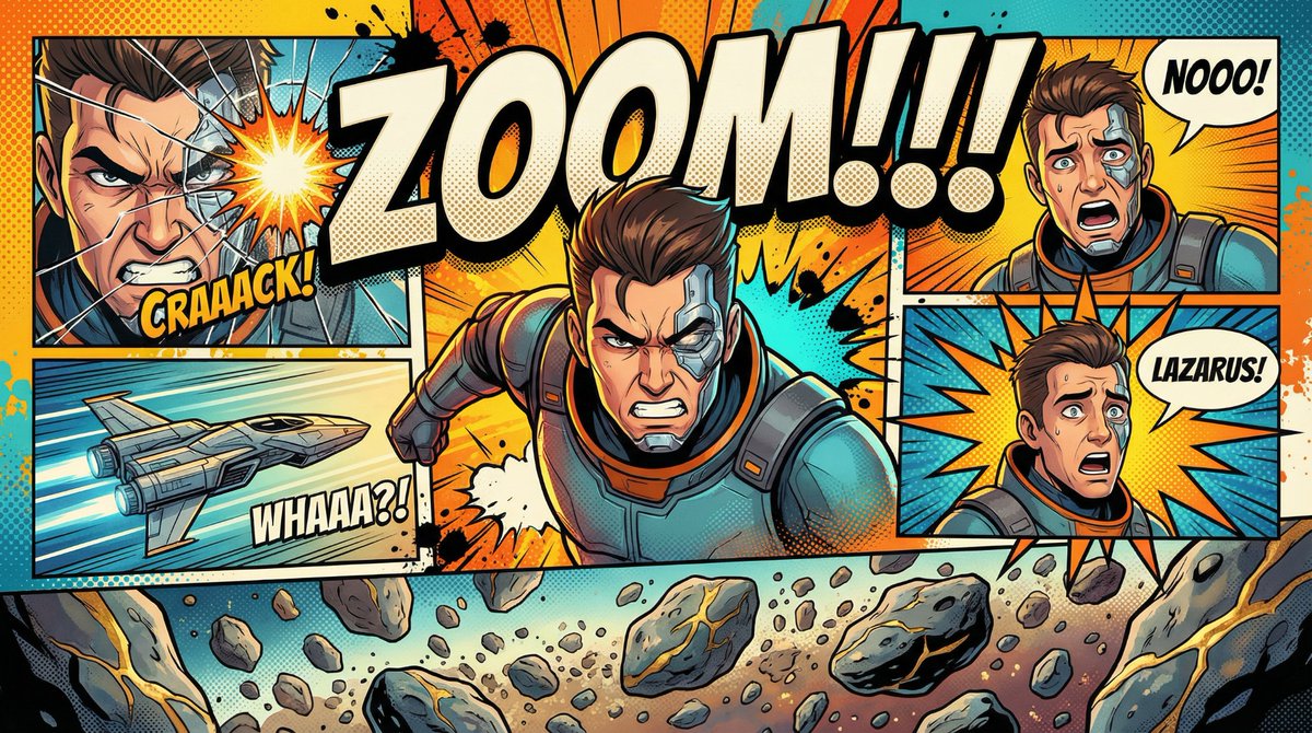 Comic Book Poster Illustration Template 3