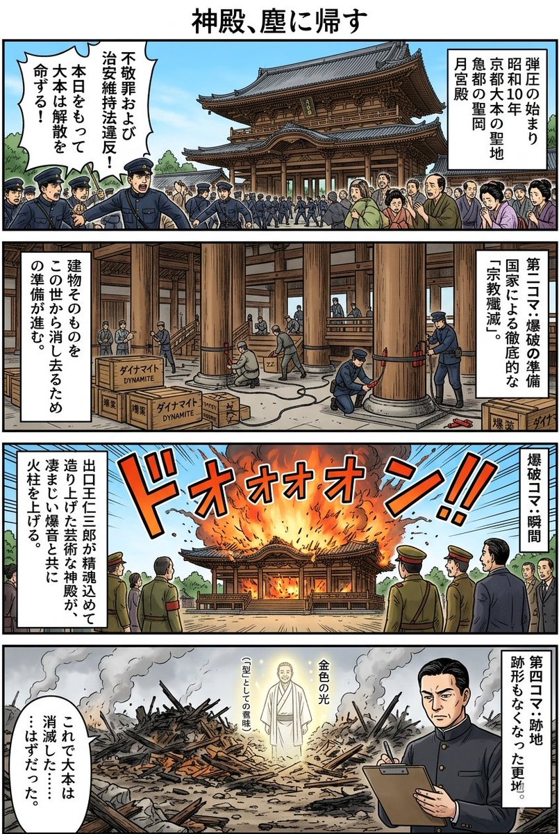 Historical Temple Demolition Scene 1