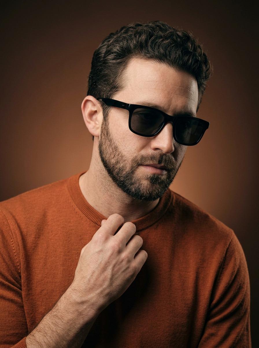 Cinematic Portrait of a Stylish Man in Burnt Orange 2