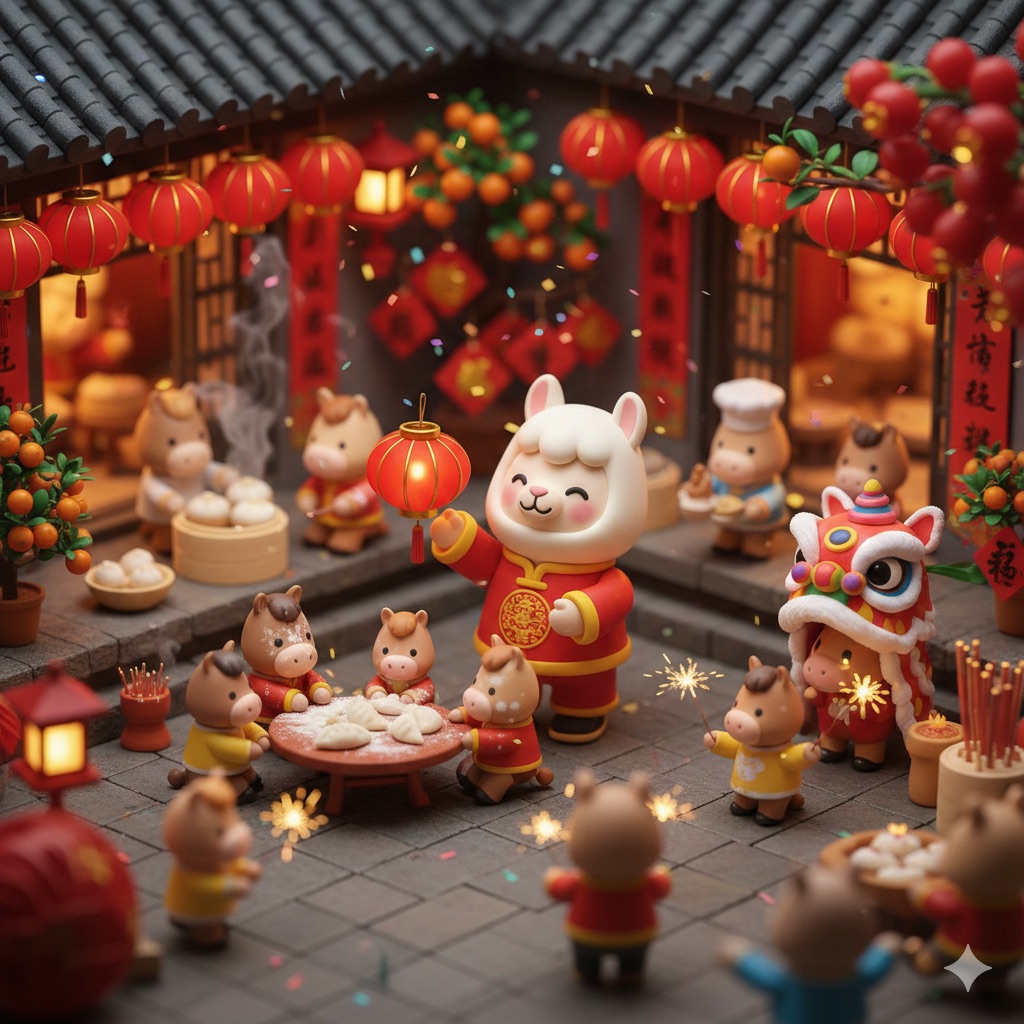 Cute Popmart Chinese New Year Llama 1