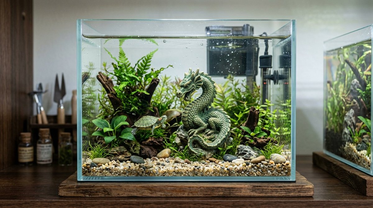 Hyper-Realistic Miniature Turtle Tank Diorama 2