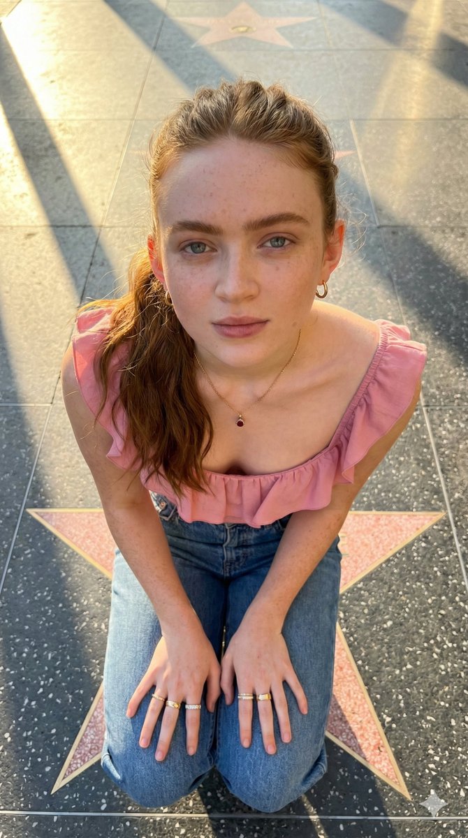 Golden Hour High-Angle Portrait on Walk of Fame 5