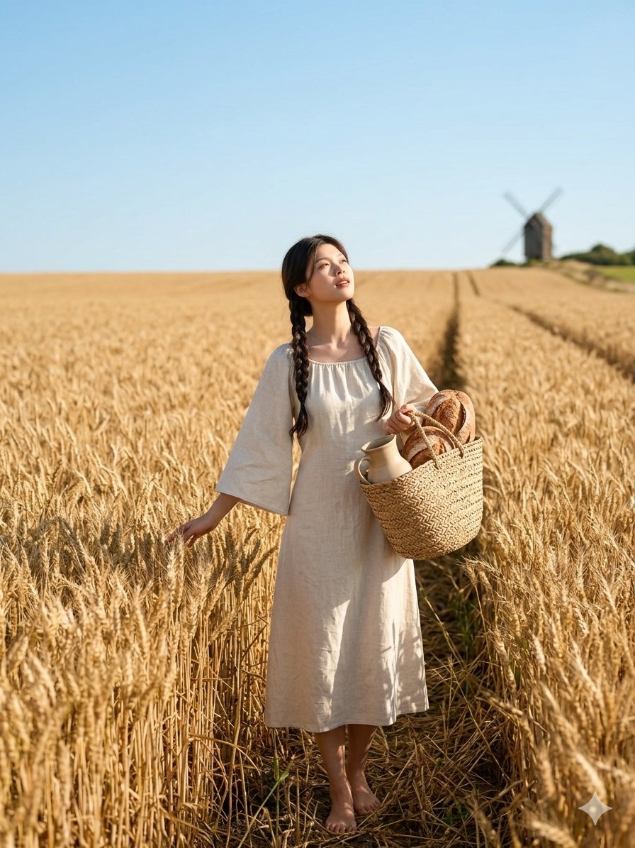 Cottagecore Wheat Field Serenity 1