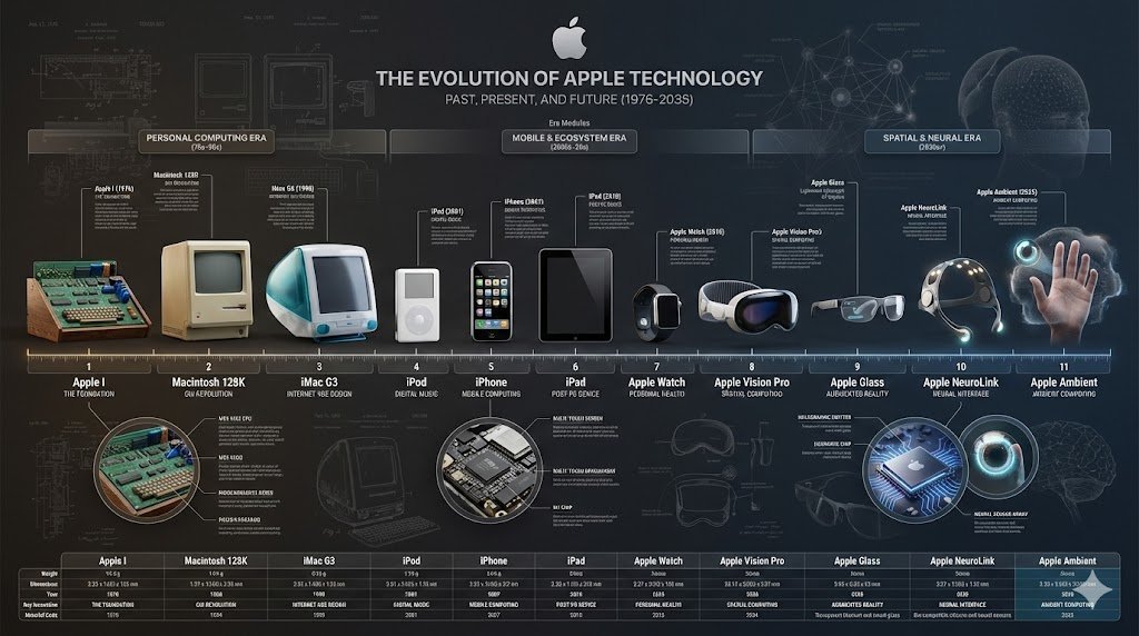 Encyclopedic 3D Infographic Evolution Chart 4