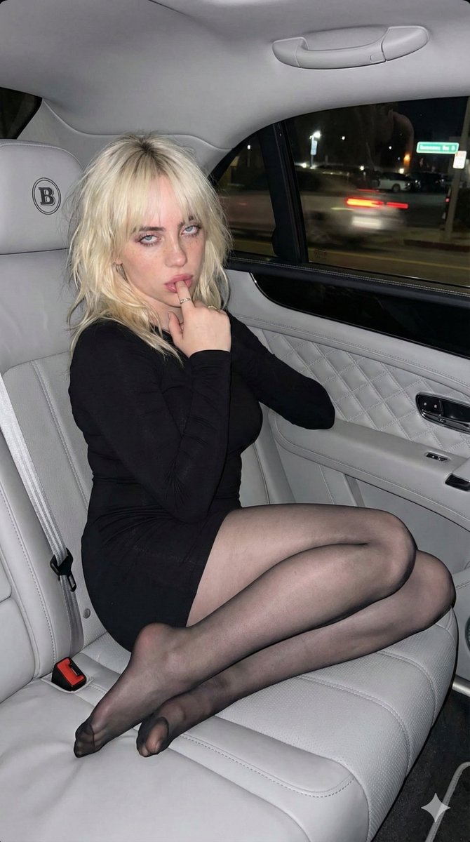 Direct Flash Portrait of Woman in Luxury Car Prompt 1