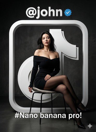Fashion Portrait with TikTok Frame Overlay 2
