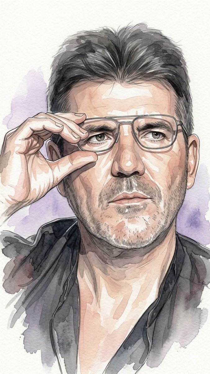Editorial Watercolor Portrait Illustration 3