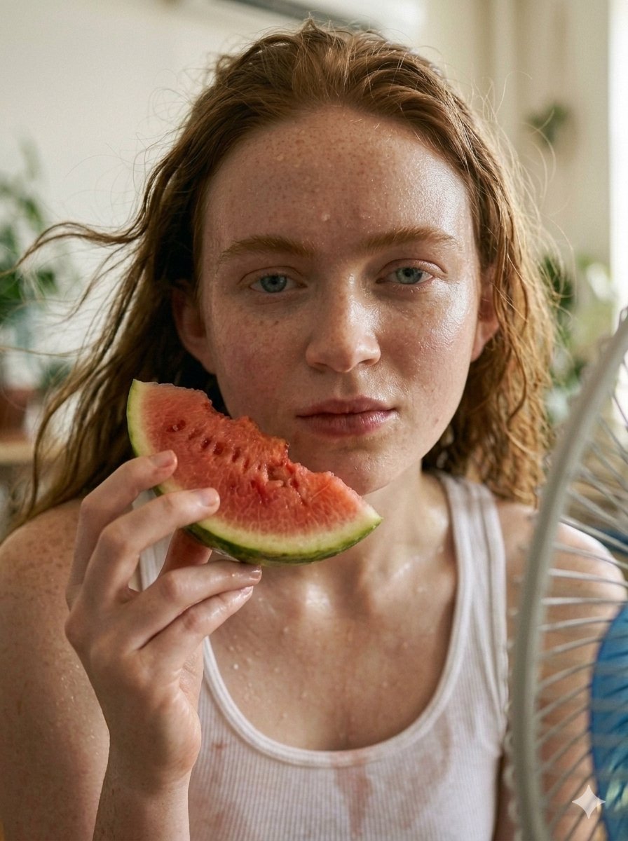 Realistic Summer Heat Lifestyle Portrait 3