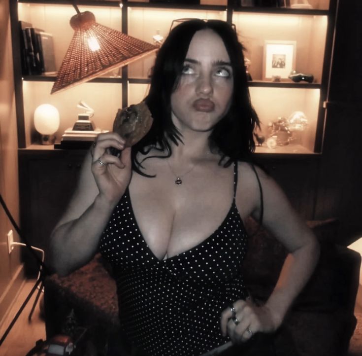 Billie Eilish Inspired Sepia Candid Portrait 1