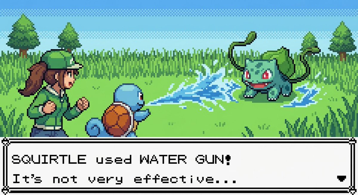 New Pokémon pixel art battle scene 3