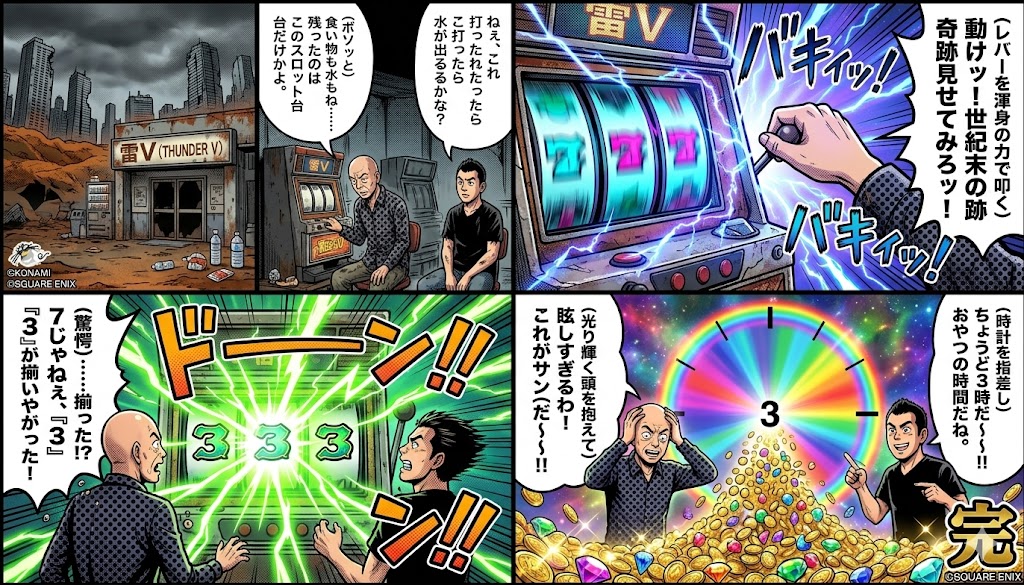 Four-Panel Manga: Viking Thunder V Century's End Version 1