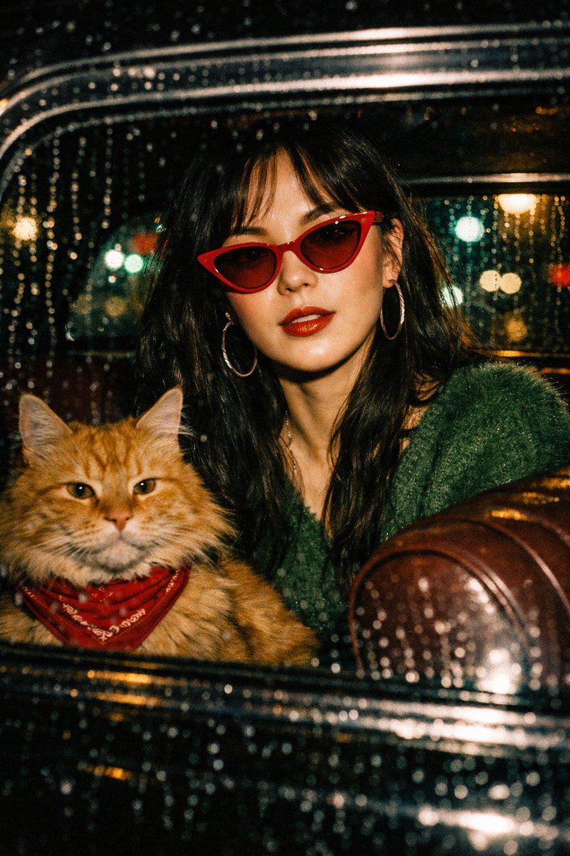 Wong Kar-wai Cinematic Flash Photography Prompt 2