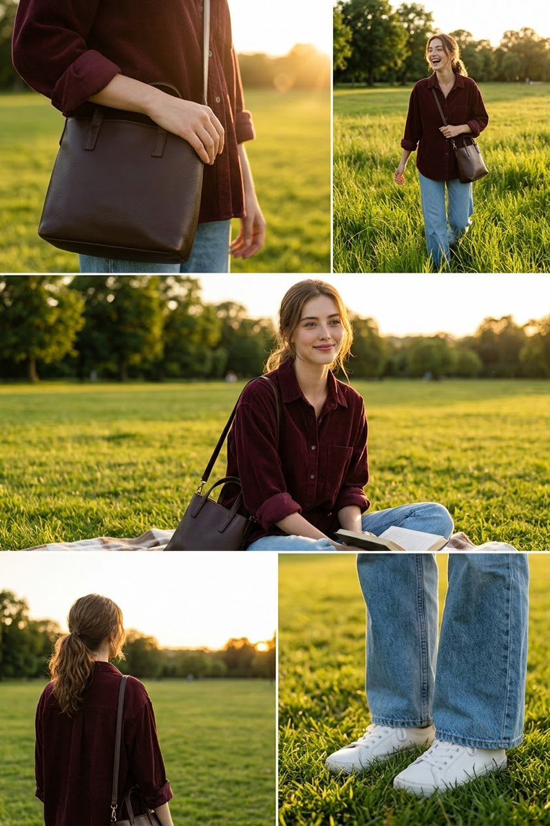 Golden Hour Lifestyle Fashion Collage 1