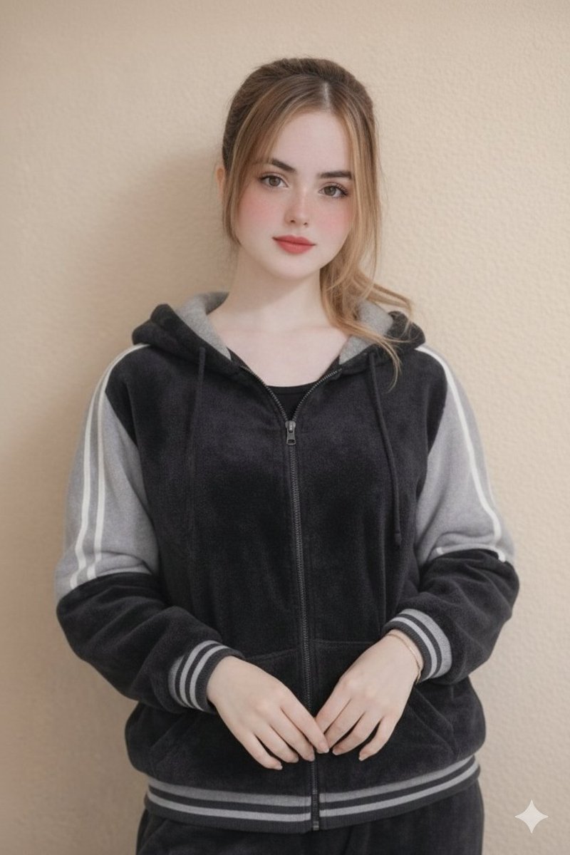 Ultra-Realistic Portrait in Velour Tracksuit 1