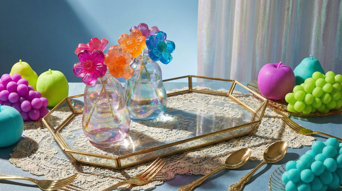 Maximalist Tabletop Arrangement Product Photography 4