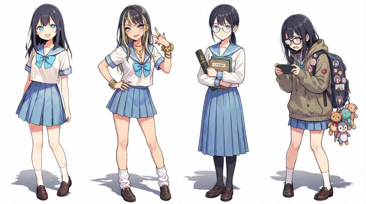 Fashion Arrangement Prompt for High School Characters 2