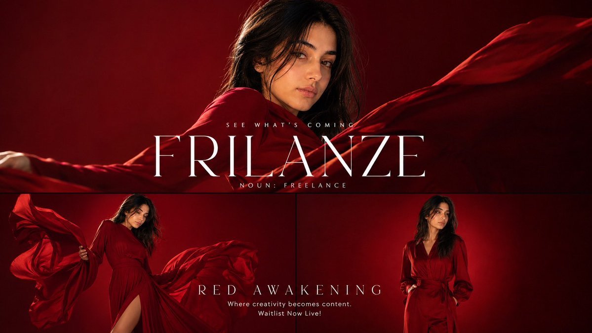 Luxury Red Monochromatic Fashion Campaign 1