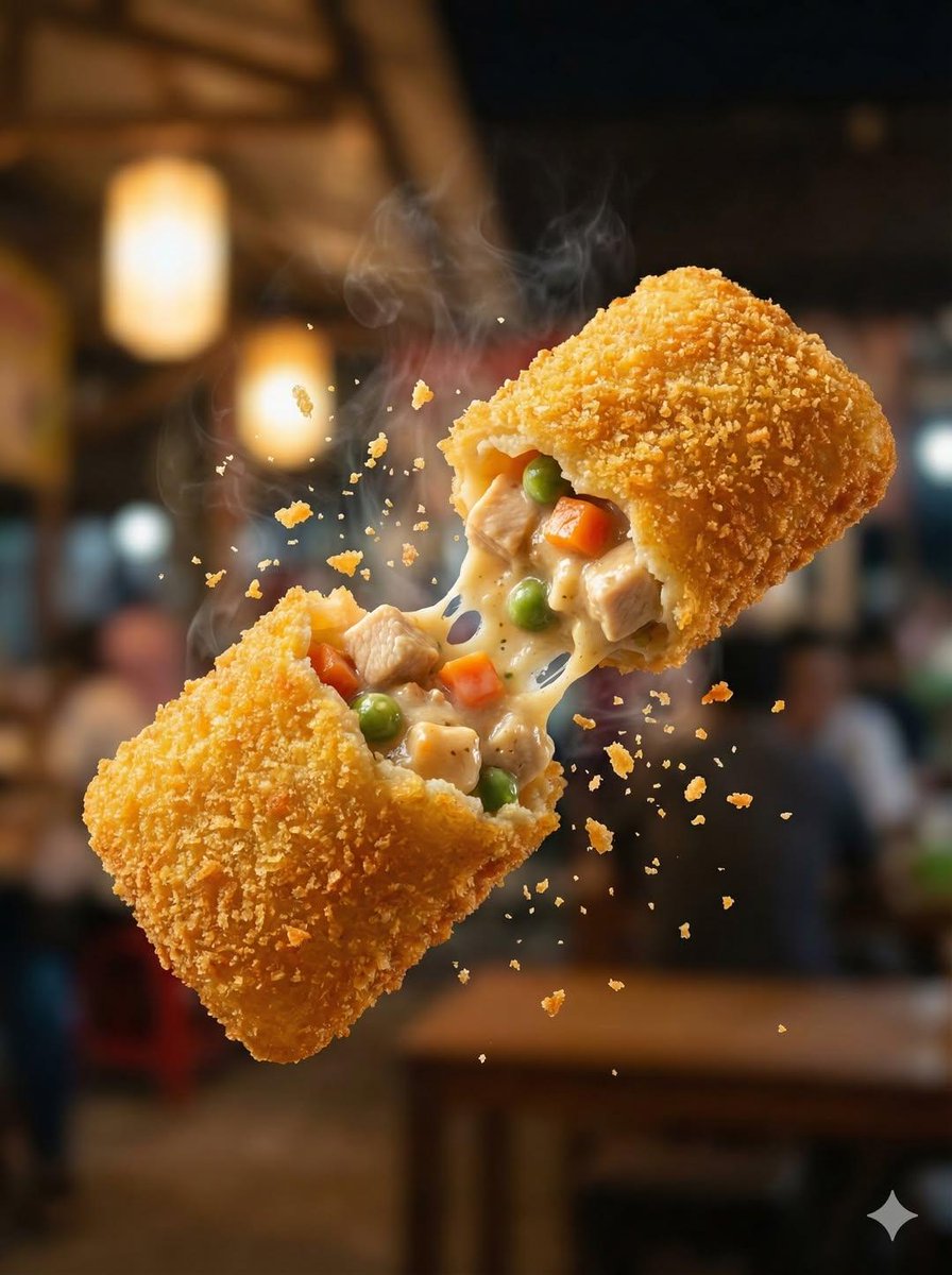 Macro Food Photography of Tearing Martabak Telur 2