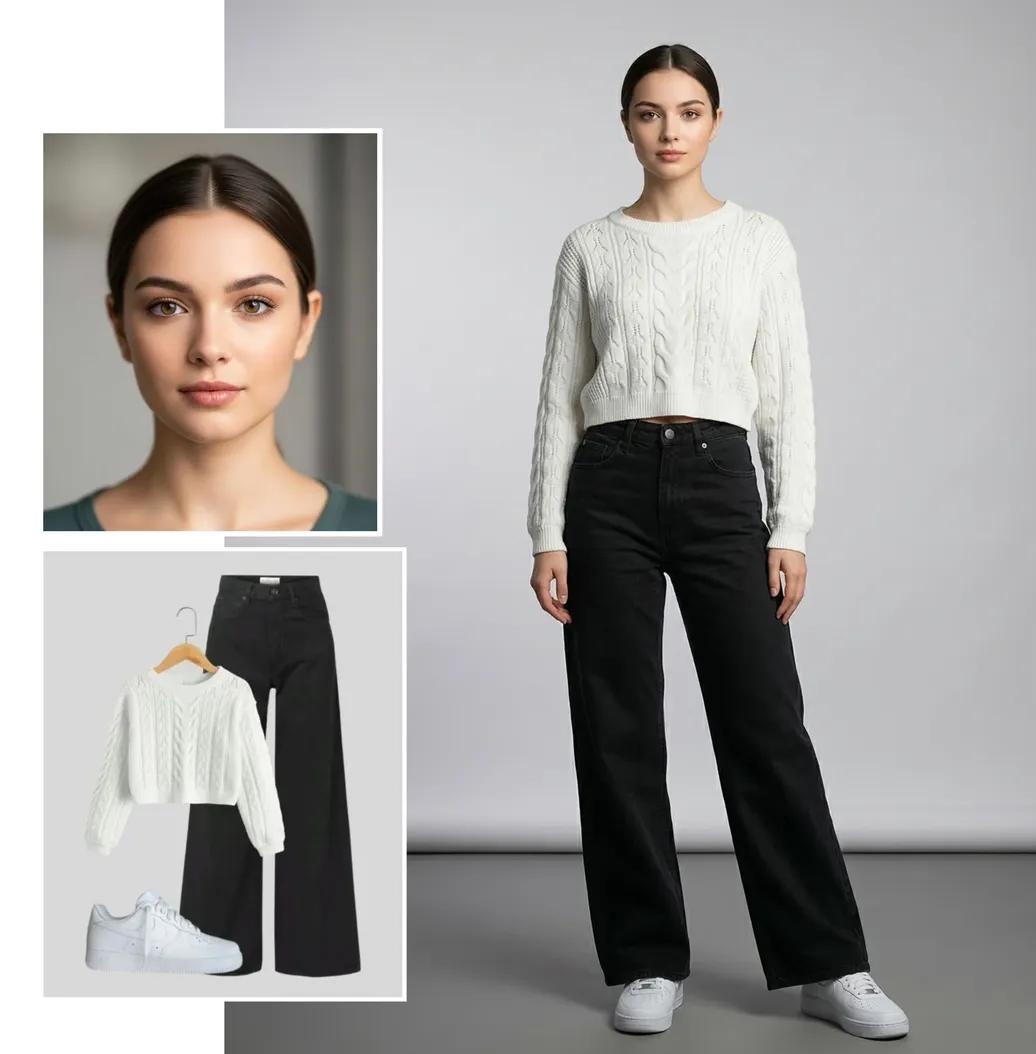 Ultra-realistic Full-Body Fashion Studio Portrait 2