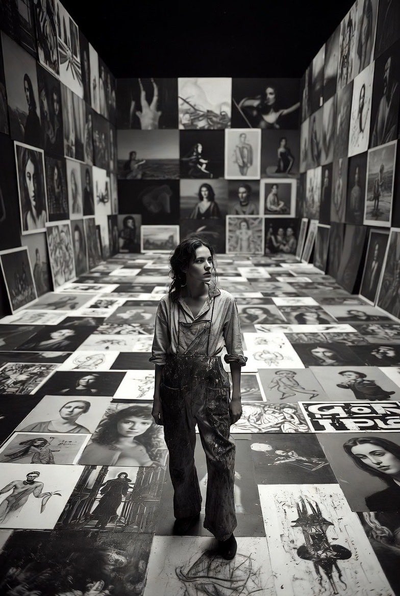 Aspiring Artist in Grand Gallery Film Style 3