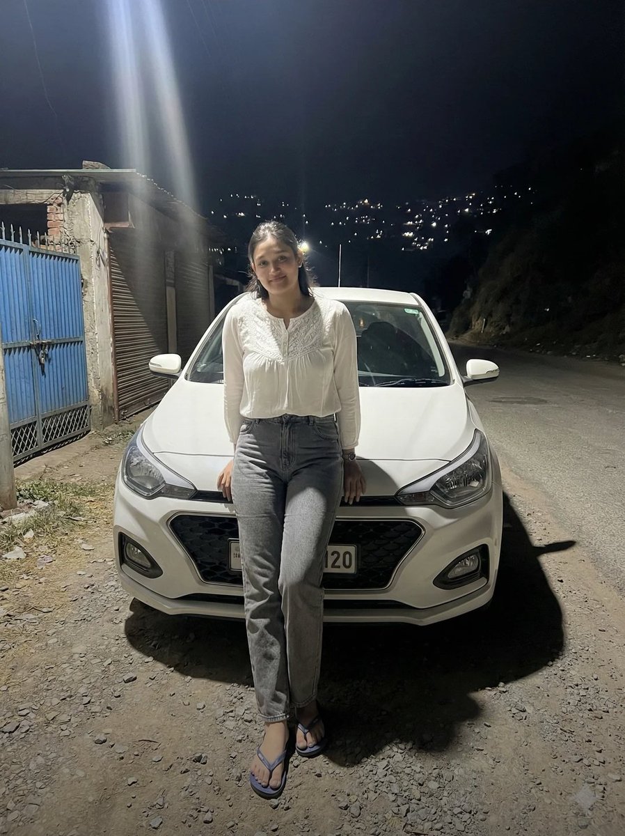 High-Contrast Night Portrait Prompt (Car) 1