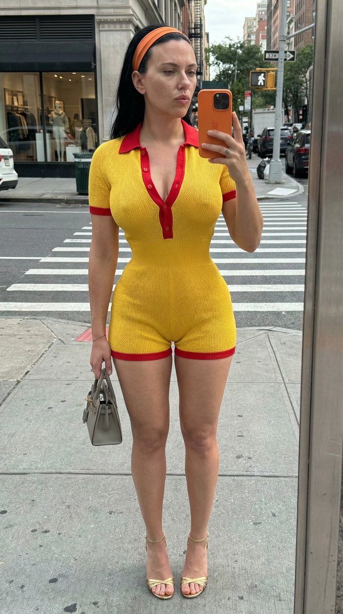 Extreme Hourglass Street Style Mirror Selfie Prompt 1