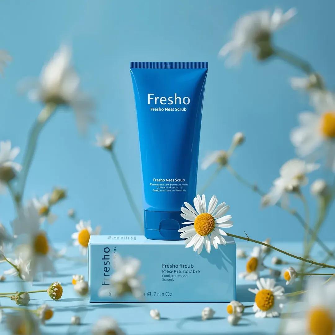 Ultra-Realistic Skincare Product Photography Prompt (Cobalt Blue) 4