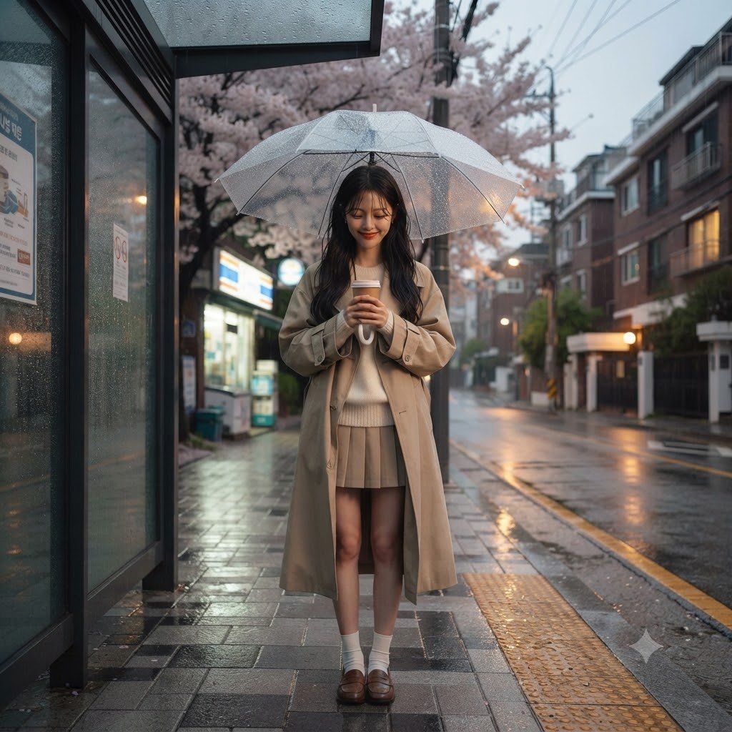 Seoul Rainy Day Lookbook 2