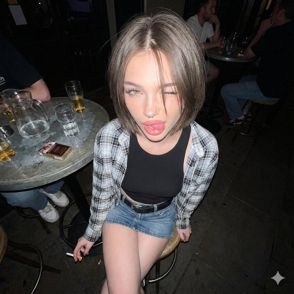 Y2K Grunge Flash Photography Portrait JSON 1