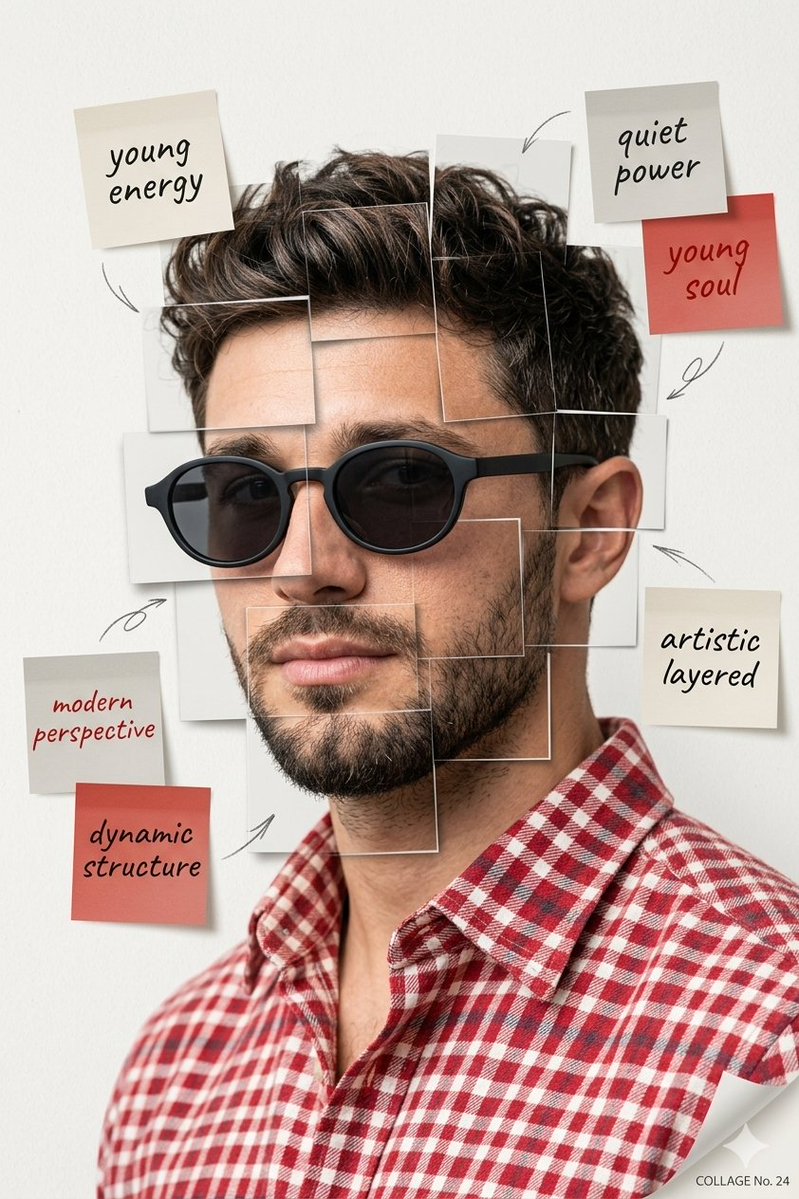Deconstructed Grid Editorial Portrait 1