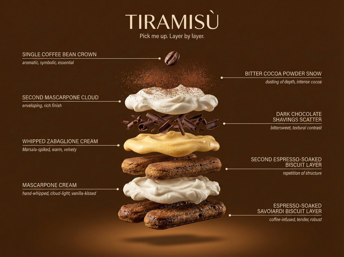 Hyperrealistic Exploded Ingredient Stack Diagram 4
