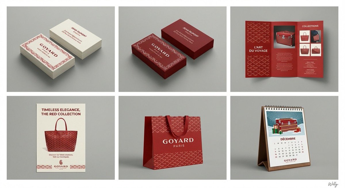 6-Panel Brand Identity Grid Mockup 1