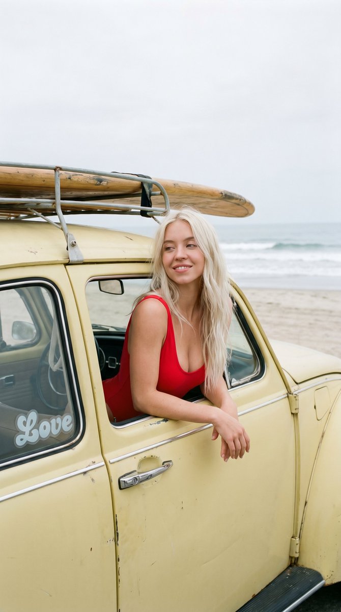 Celebrity beach surfing selfie 3