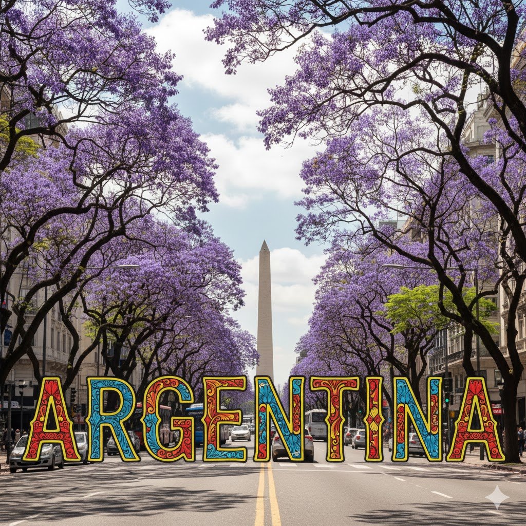 Buenos Aires avenue lettering scene 2