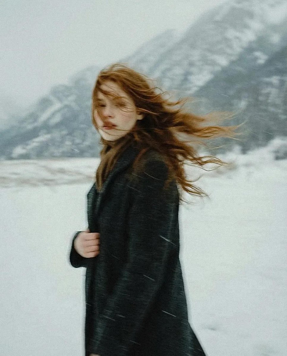 Poetic Cinematic Winter Portrait 4