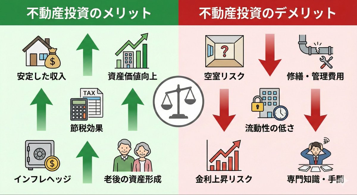 Pros and cons of real estate investment infographic 1