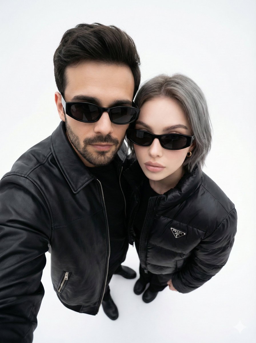 Minimalist Fashion Editorial Selfie Prompt 1