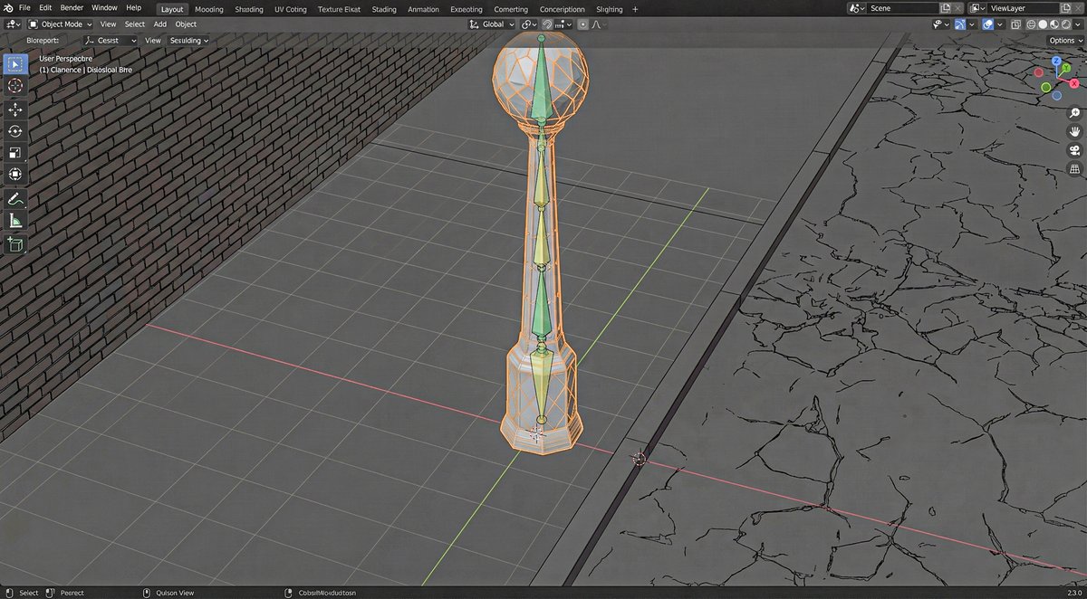 Blender 3D Viewport Style Prompt 2
