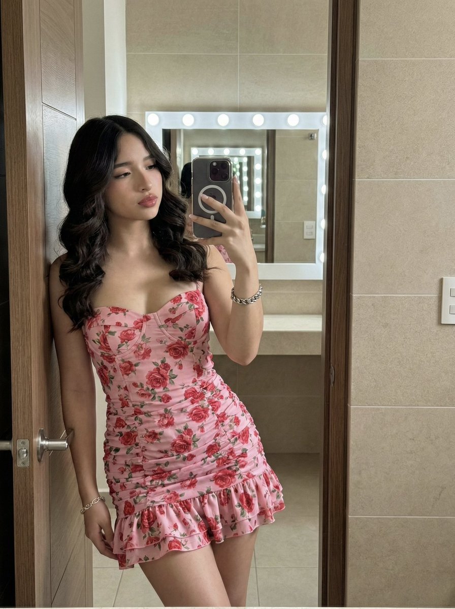 High-Fidelity Mirror Selfie Portrait with Identity Lock 1