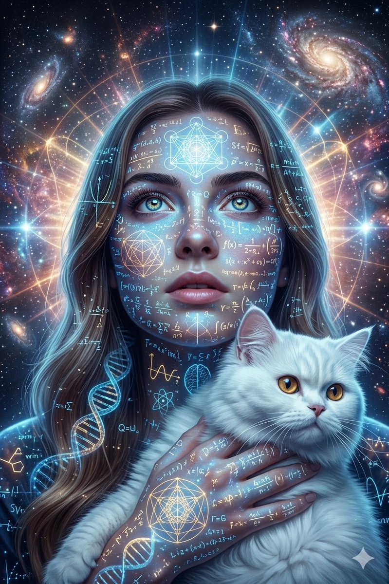 Cosmic Science Visualization Portrait 1
