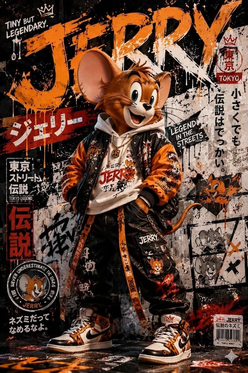 Urban Street-Art Jerry Mouse 1