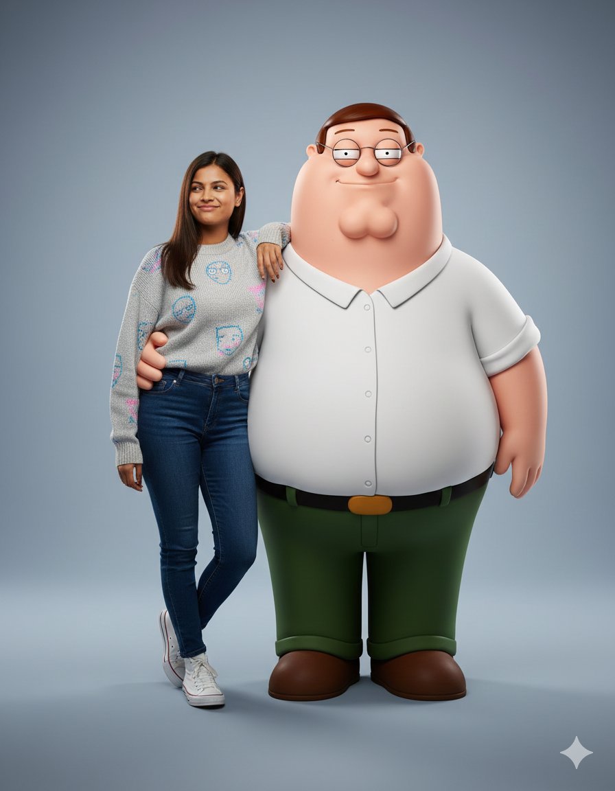 Hyper-realistic Portrait with Family Guy 3D Characters 1