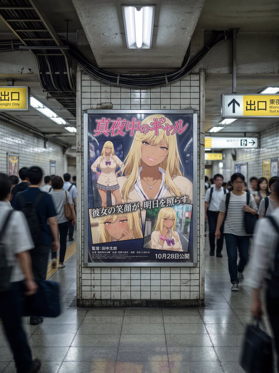 Subway Ad Poster Prompt for Character Image Generation (Portfolio Style) 1