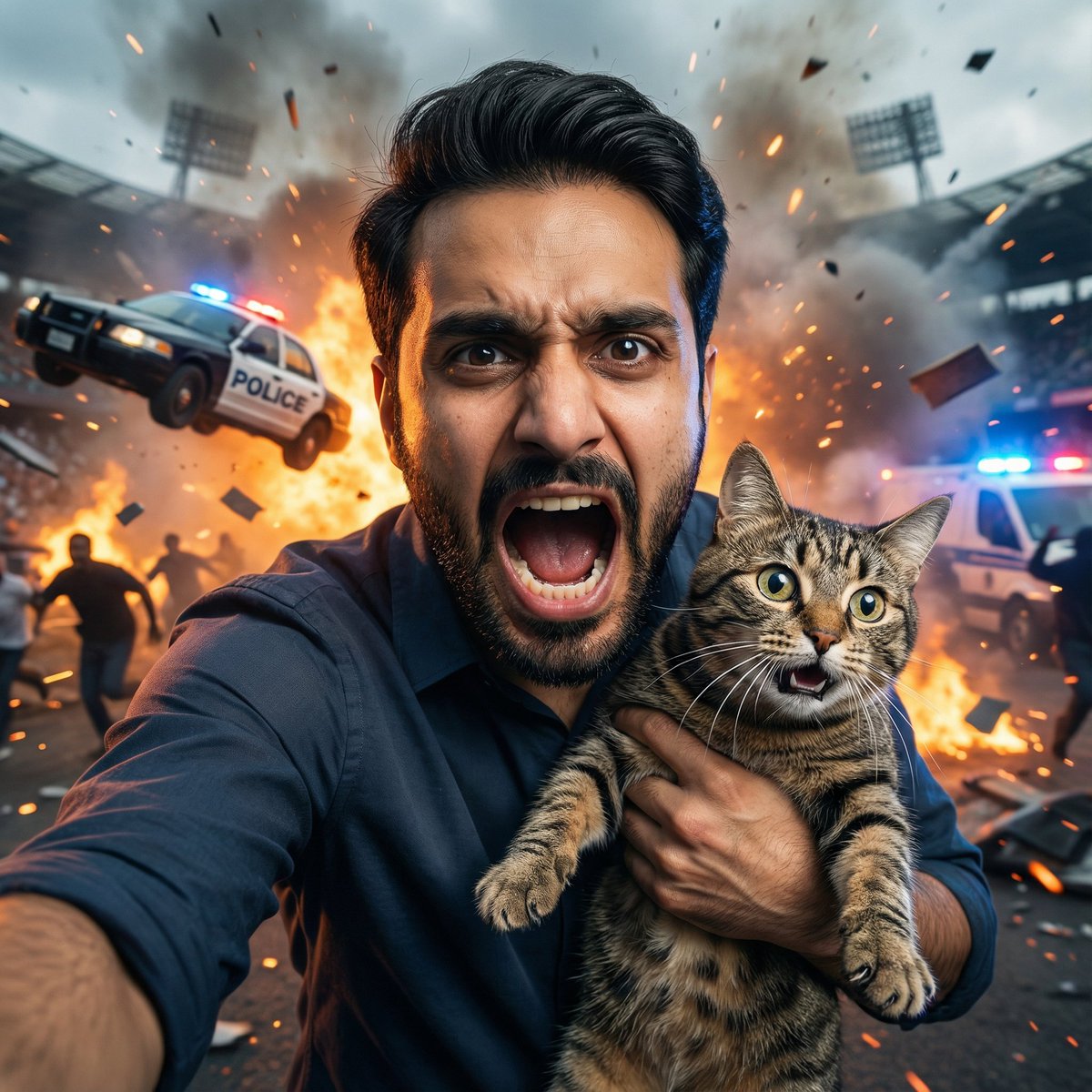 Cinematic Action Scene Identity Preservation Prompt 1