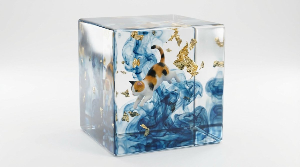 Epoxy Resin Art Cube Generation 2