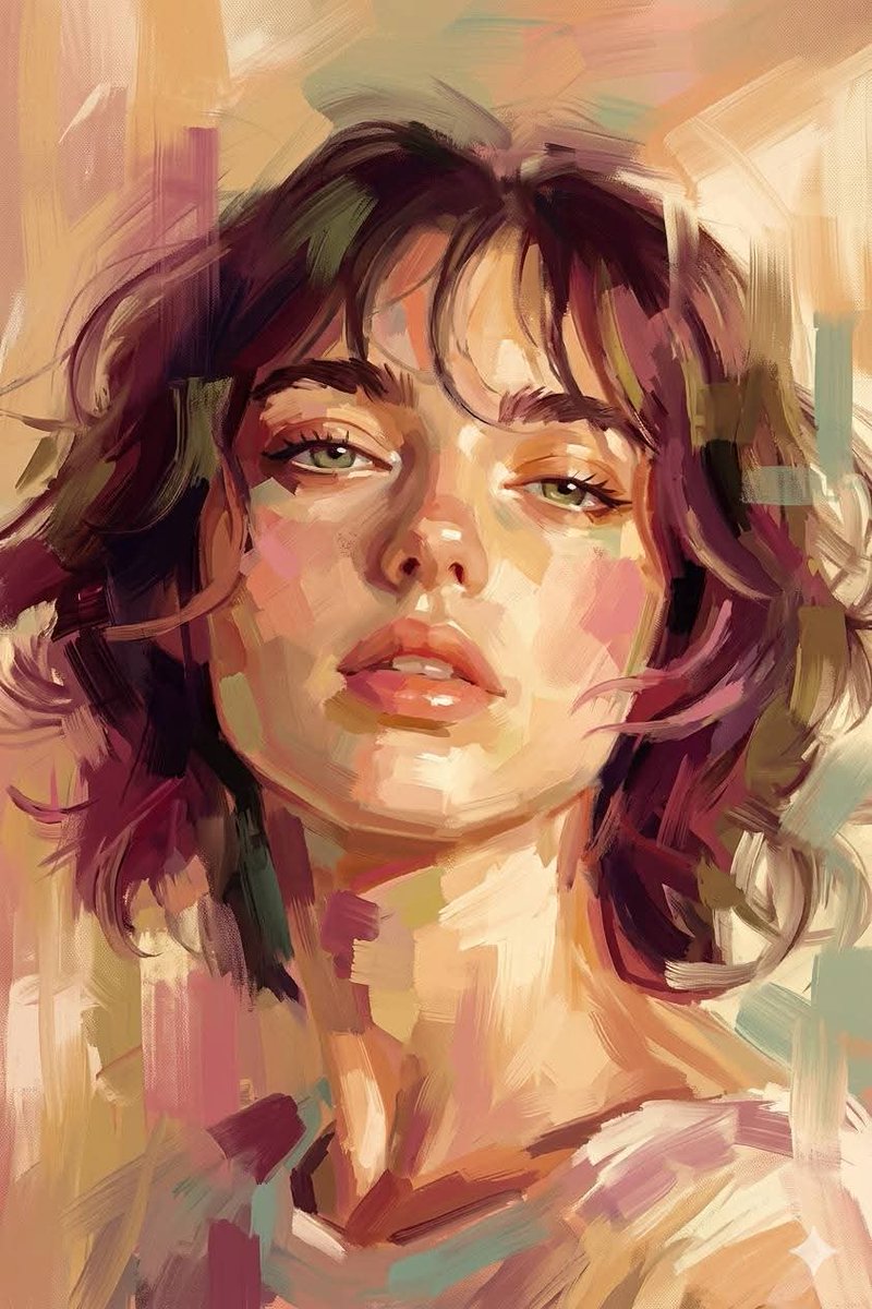 Expressive Oil Painting Portrait 3