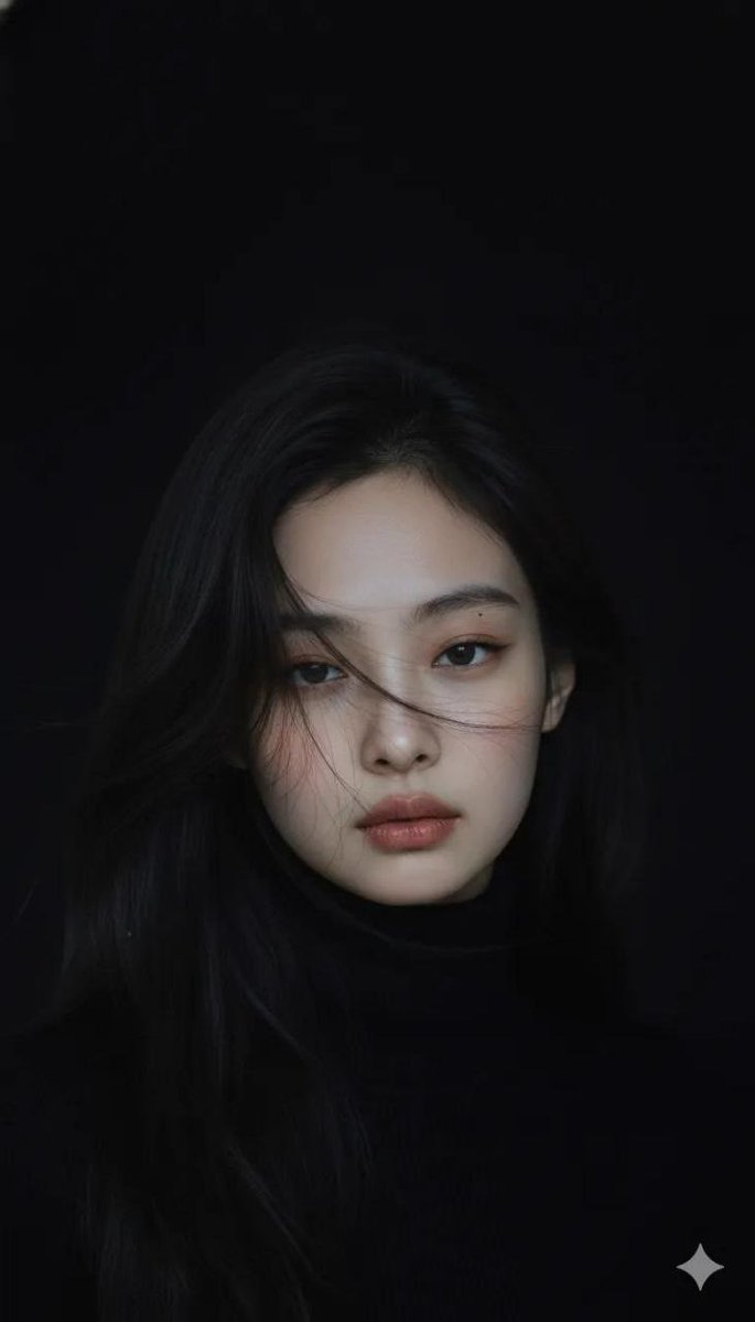 Moody Cinematic Portrait in Black Turtleneck 3
