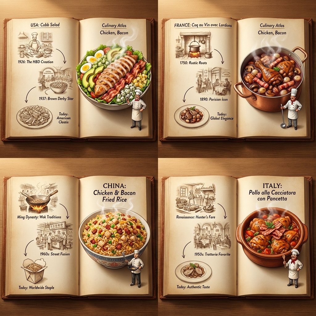 Culinary Atlas Grid: 3D Pop-up Recipe Dioramas 1